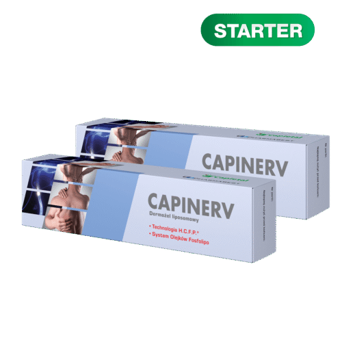 ZESTAW STARTOWY – 2 x CAPINERV dermożel liposomowy